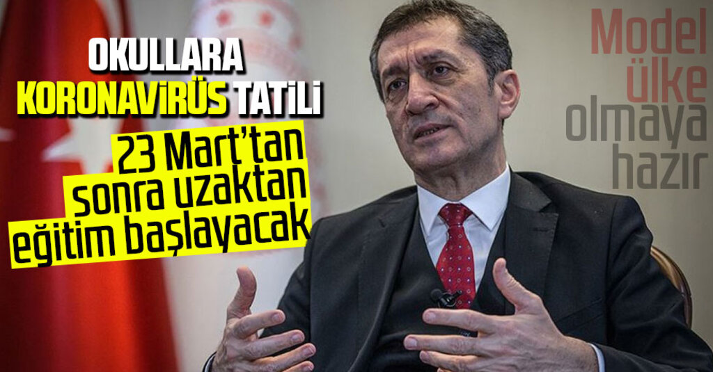 Milli Eğitim Bakanı Ziya Selçuk Duyurdu: Okullarda 23 Mart’ta Uzaktan Eğitim Başlıyor
