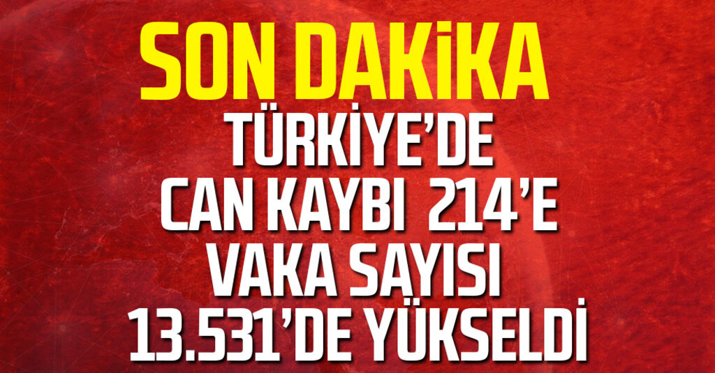 Türkiye’de Koronavirüs Bilançosu Ağırlaşıyor: Toplam Vaka 13 Bini Aştı