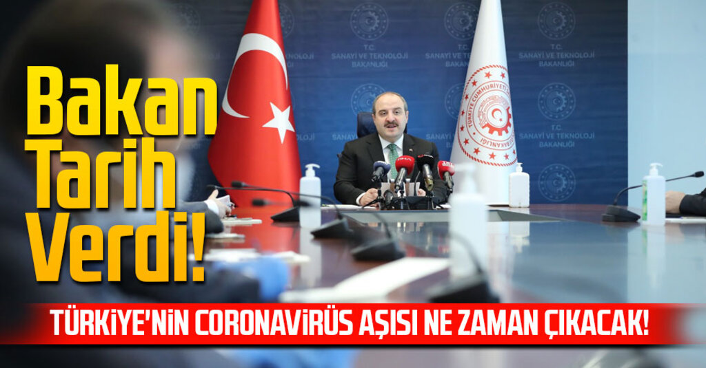 Aşı Çalışmalarında Kritik Hedef: Bakan Varank 