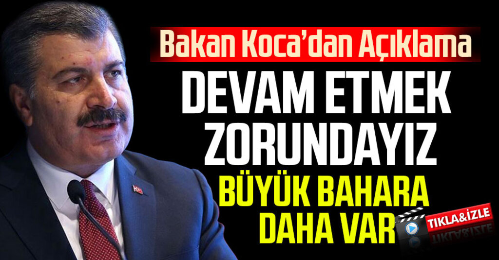 Bakan Fahrettin Koca: Sıcağa rağmen evde kalmaya devam etmeliyiz