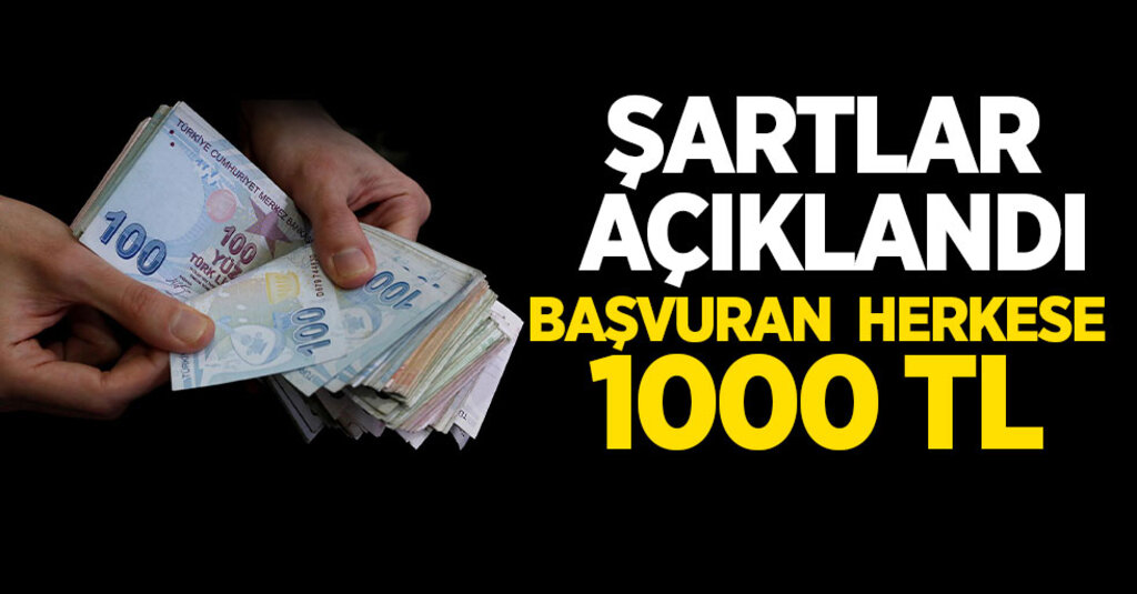 1000 Lira Yardım Başvuruları e-Devlet Üzerinden Alınmaya Başlandı