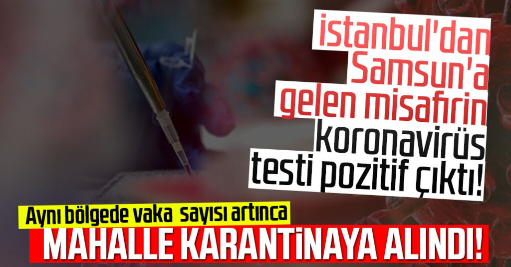 Samsun Vezirköprü'de Karantina Alarmı: Ovacık Mahallesi Giriş Çıkışlara Kapatıldı