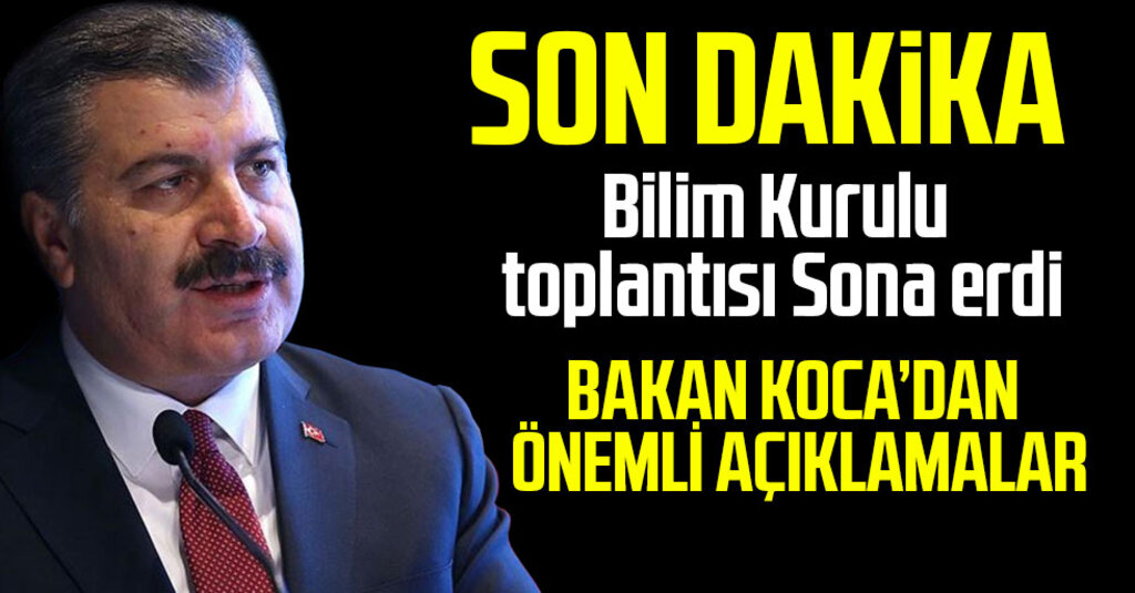 Bakan Koca Açıkladı: Toplam Vaka 34 Bini, İyileşen Sayısı Bin 500’ü Geçti