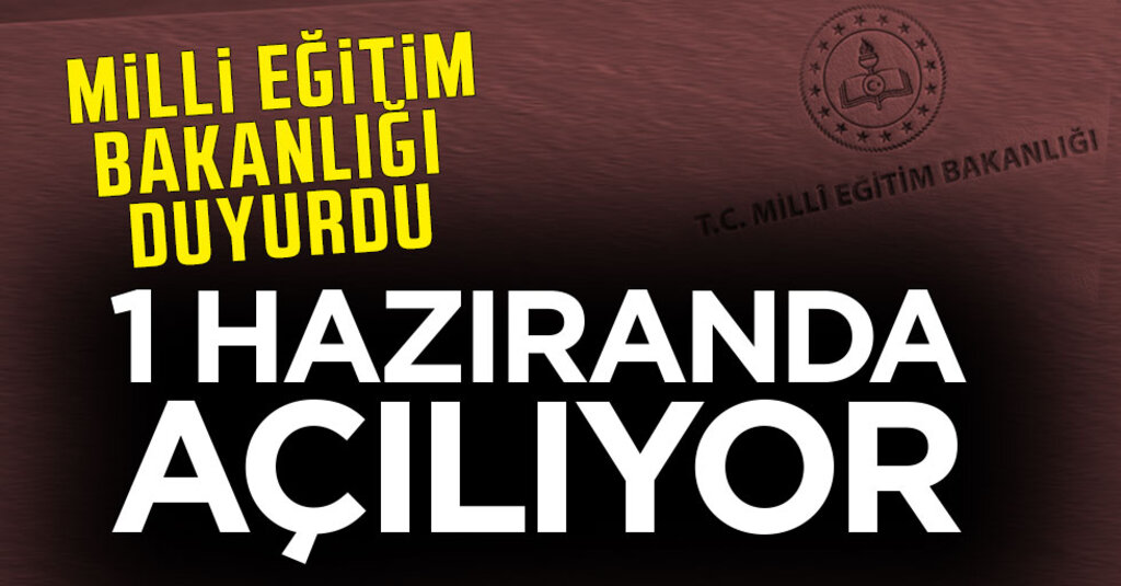 MEB'den Normalleşme Adımı: Özel Okul Öncesi ve Kurslar 1 Haziran’da Açılıyor