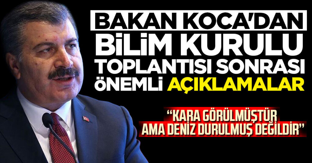 Sağlık Bakanı Fahrettin Koca: İkinci Dalga Beklemiyoruz, Tedbirlere Uyum Şart