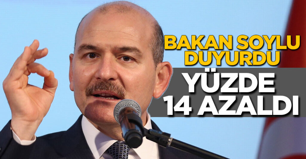 İçişleri Bakanı Soylu açıkladı! Ölüm oranı yüzde 14 azaldı