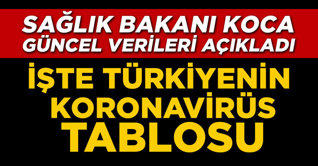 9 Ağustos Türkiye koronavirüs tablosu! Bakan Koca son durumu açıkladı
