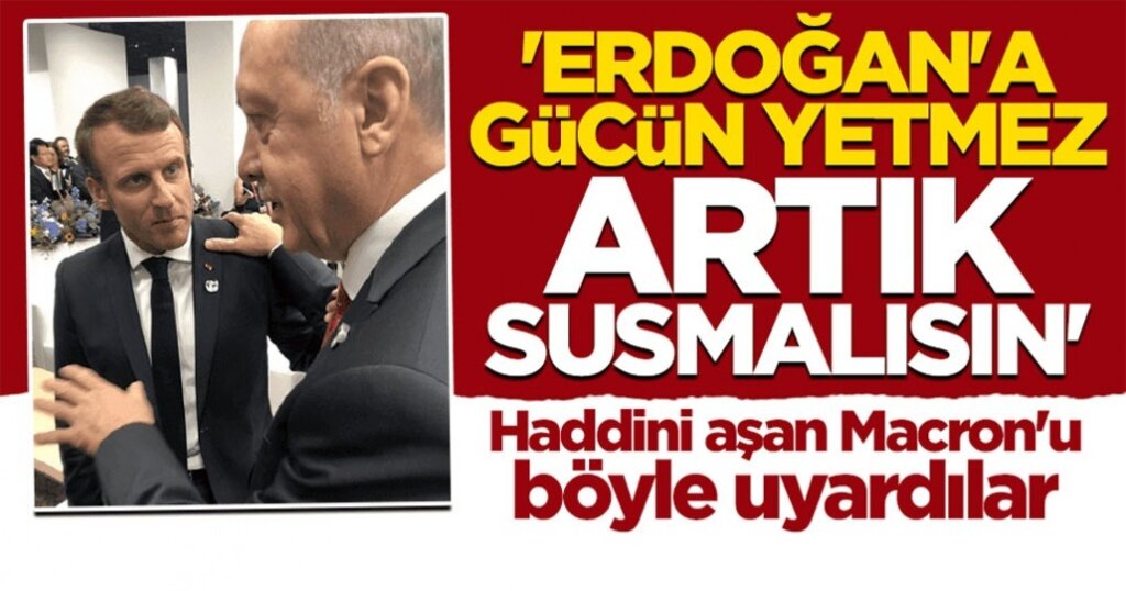 Bloomberg Den Dikkat Ceken Yazi Artik Susmali Macron Un Erdogan A Gucu Yetmez Amisos Haber