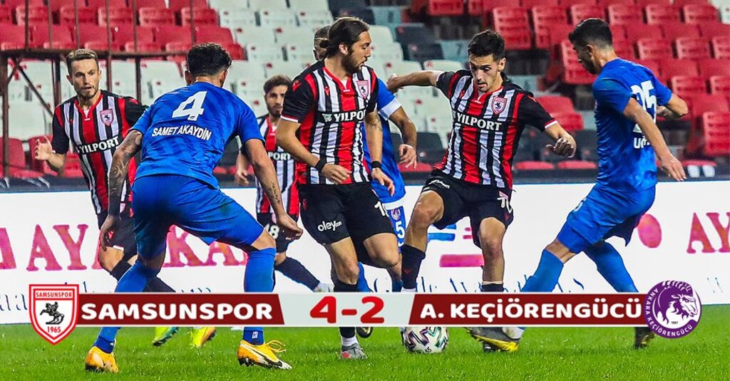 Yılport Samsunspor Ankara Keçiörengücü’nü Gol Yağmuruyla Geçti: 4-2