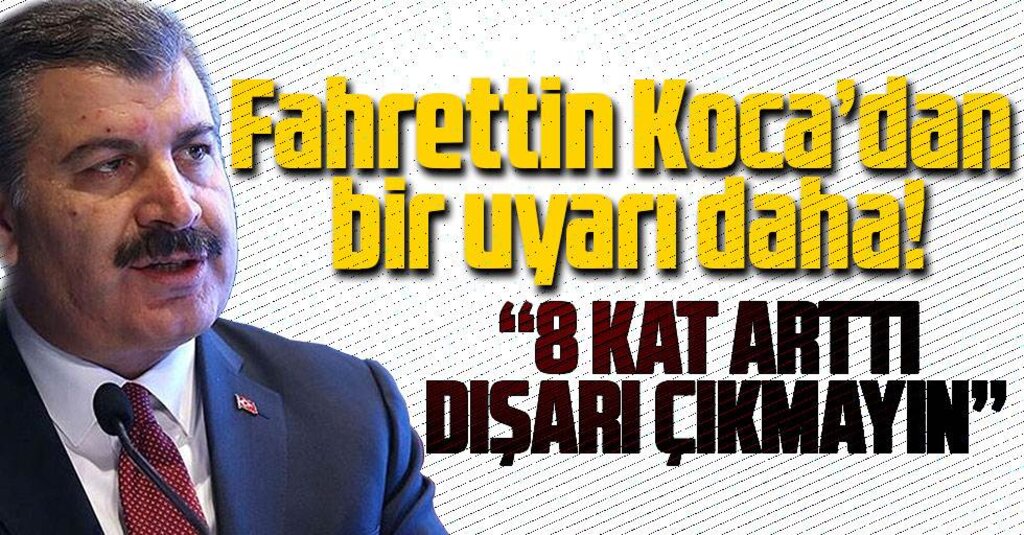 Sağlık Bakanı alarm verdi: Gençler ve yaşlılar çok dikkat etmeli