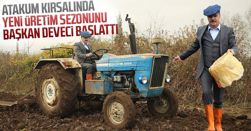 Atakum Belediyesi yeni üretim sezonuna iki çeşit buğdayla başladı