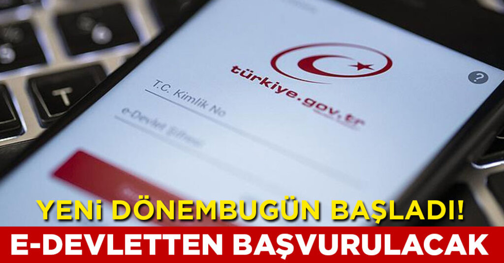 Bakan Derya Yanık duyurdu: Başvurular e-Devlet'ten yapılacak