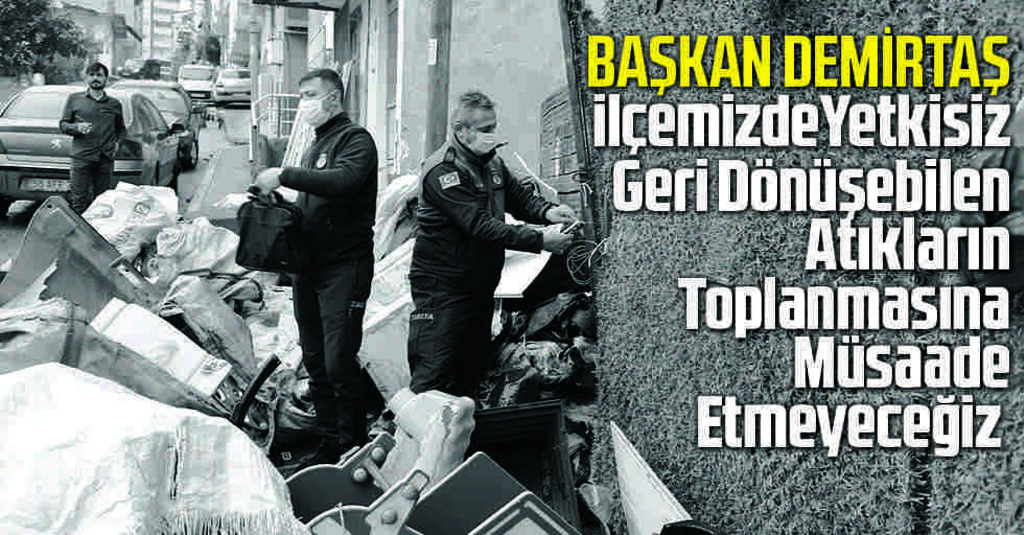 İlkadım’da Ruhsatsız Atık Toplayan İşletmelere Mühür