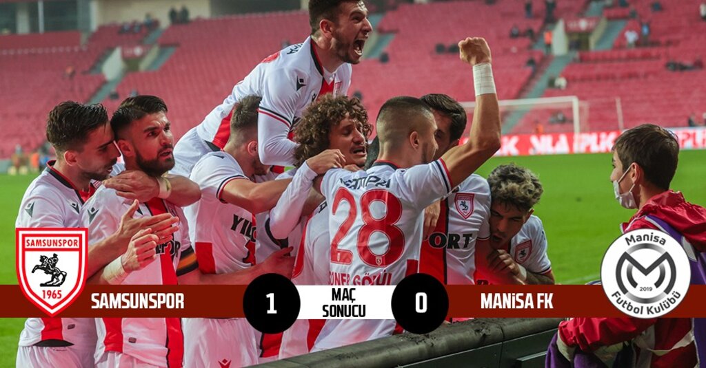 Samsunspor, Manisa FK’yı 1-0 mağlup ederek 4 haftalık galibiyet hasretine son verdi
