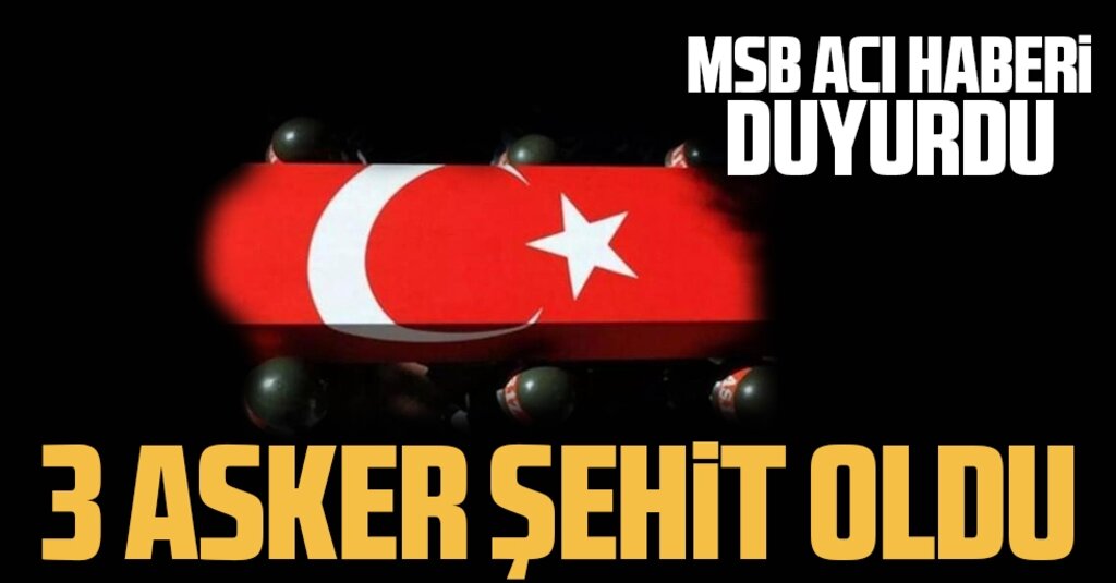 Son Dakika: Irak’ın Kuzeyinde 3 Asker Şehit Oldu