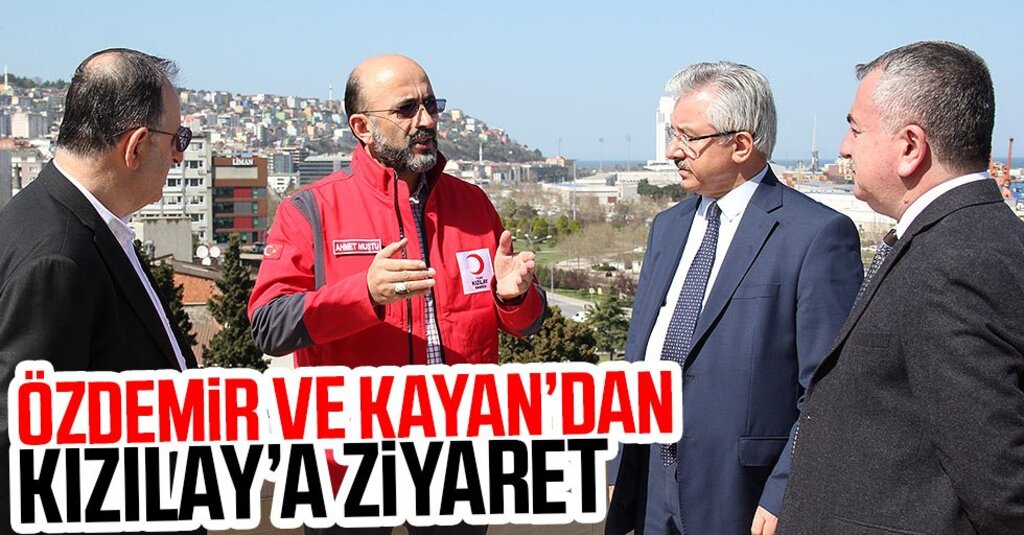 Havza Belediye Başkanı ve Ak Parti İlçe Başkanı, Türk Kızılay Samsun Şubesi’ni Ziyaret Etti