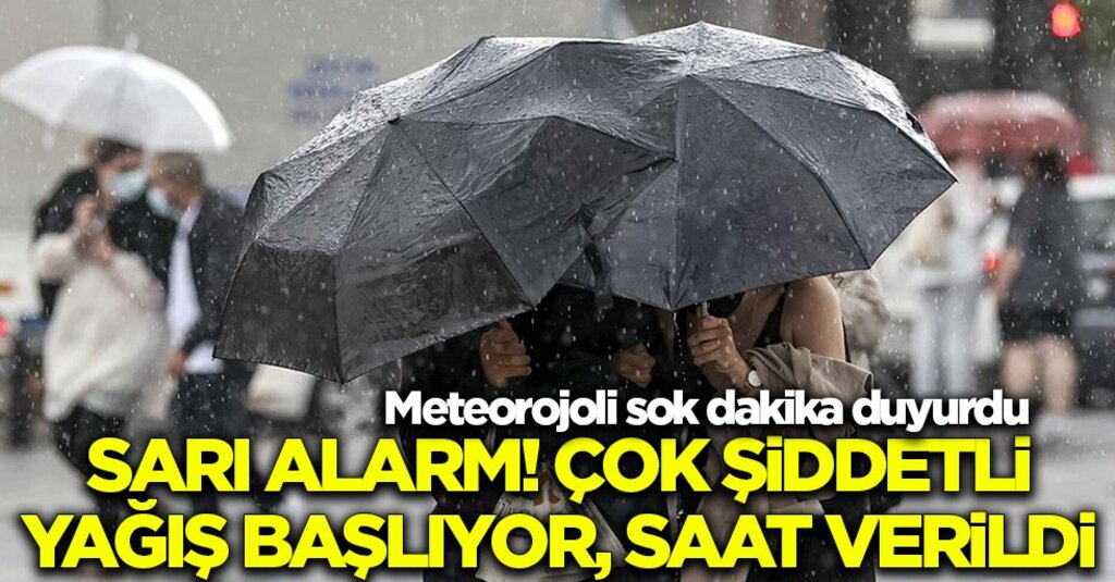 Meteoroloji’den 11 İl İçin Sarı Kod Uyarısı: Sağanak ve Fırtınaya Dikkat!