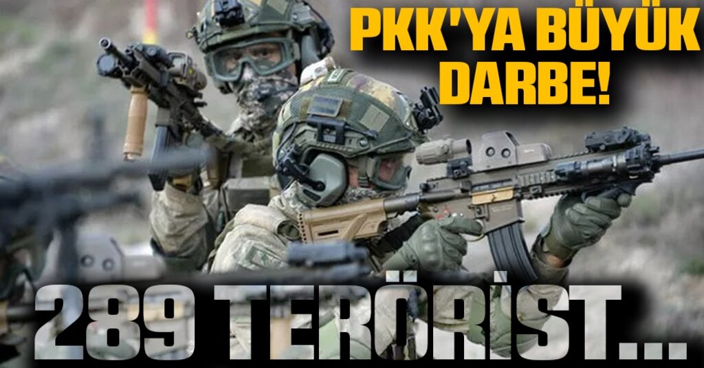 Pençe-Kilit Operasyonunda PKK'ya Büyük Darbe! 289 PKK'lı terörist öldürüldü