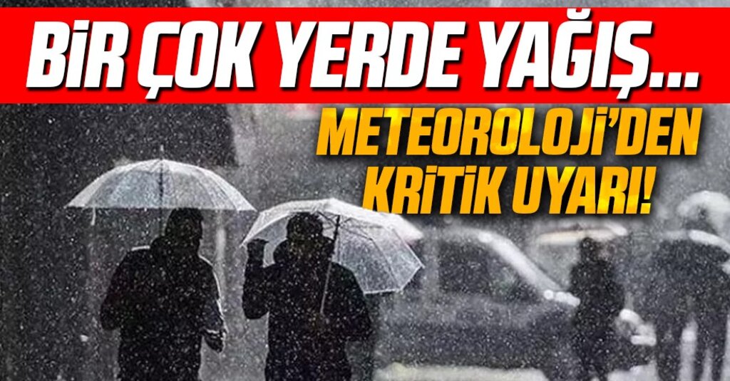 Samsun, Sinop, Amasya ve Tokat Dikkat! Yerel Kuvvetli Yağış Uyarısı