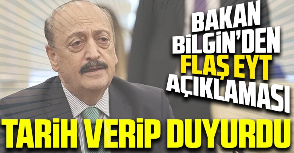 EYT Düzenlemesinde Son Dakika! Bakan Bilgin Tarih Verdi: Tek Formül Masada