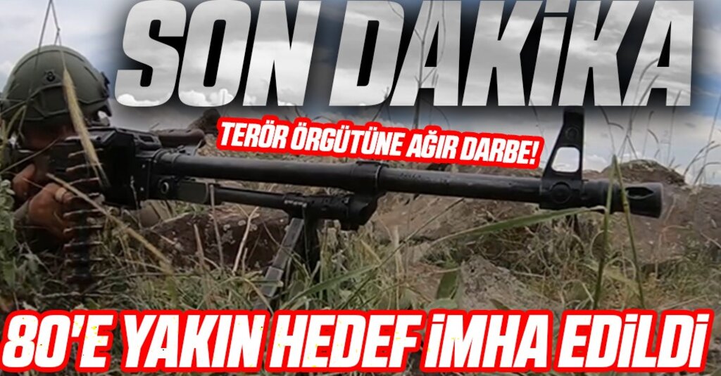 MSB'den Son Dakika! 17 terörist etkisiz hale getirildi, 80'e yakın hedef imha edildi