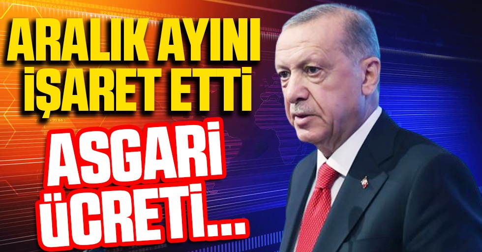 Son Dakika: Cumhurbaşkanı Erdoğan aralık ayını işaret etti! Milyonlarca vatandaş merakla bekliyor.