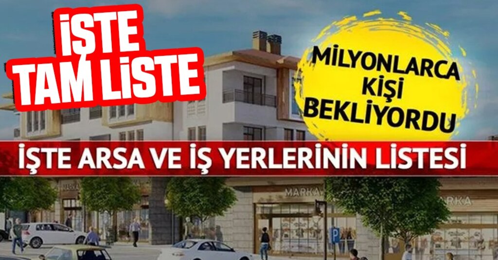Milyonların merak ettiği o yerler belli oldu! TOKİ arsa ve iş yerleri nerede olacak? Samsun , İstanbul, Ankara.. İşte tam liste