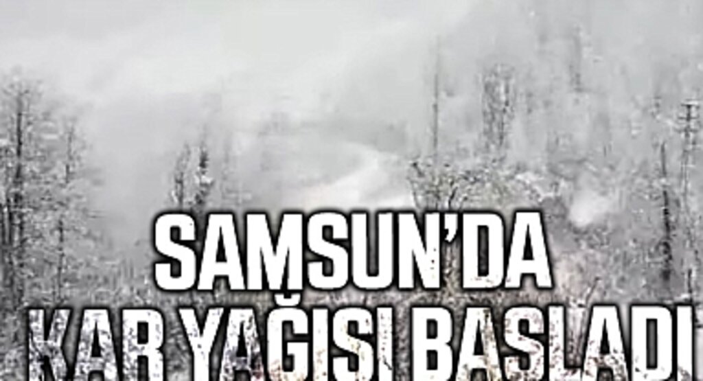 Samsun'da kar yağışı başladı