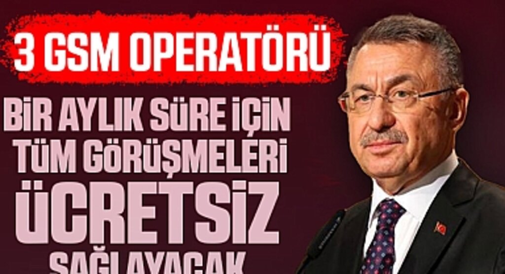3 GSM operatörü, bir aylık süre için tüm görüşmeleri ücretsiz sağlayacak