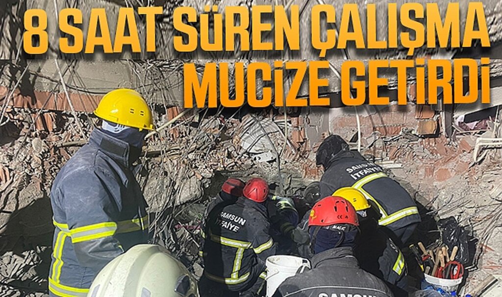 Samsun Büyükşehir İtfaiyesi Elbistan'da 70 Saat Sonra 3 Kişiyi Enkazdan Sağ Kurtardı