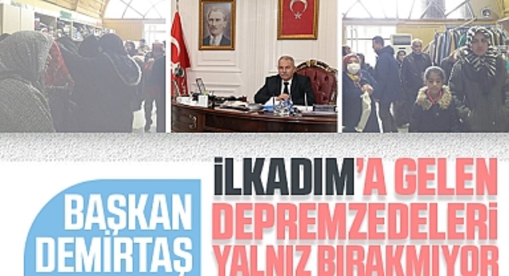Başkan Demirtaş İlkadım'a Gelen Depremzedeleri Yalnız Bırakmıyor