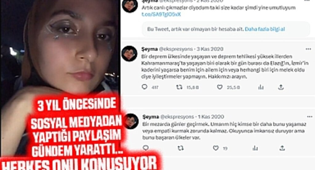 Depremde hayatını kaybettiği söylendi! 3 yıl öncesinde sosyal medyadan yaptığı paylaşım gündem yarattı... Herkes onu konuşuyor
