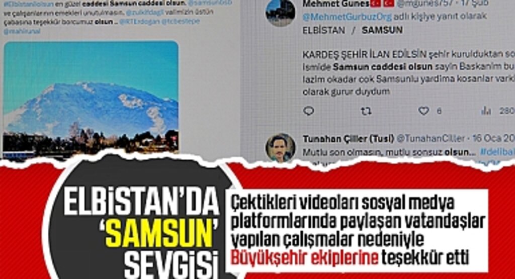 Elbistan’da ‘Samsun’sevgisi