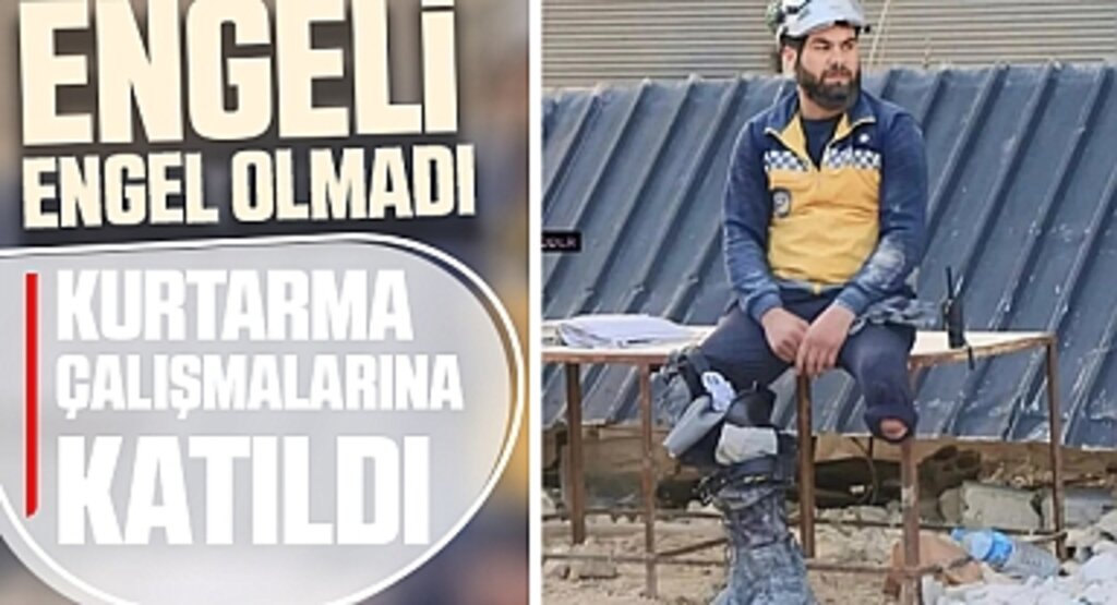 Engeli engel olmadı kurtarma çalışmalarına katıldı
