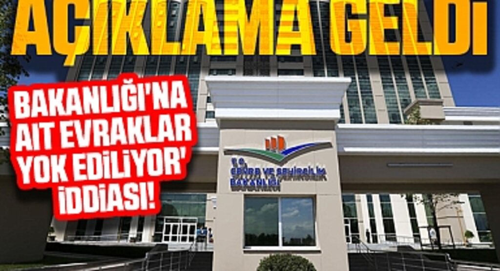 'Hatay'da Çevre, Şehircilik ve İklim Değişikliği Bakanlığı'na ait evraklar yok ediliyor' iddiası! Açıklama geldi