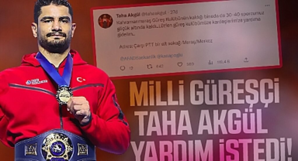 Milli güreşçi Taha Akgül yardım istedi! ''30-40 Güreşçi enkaz altında! Yardım edin!''