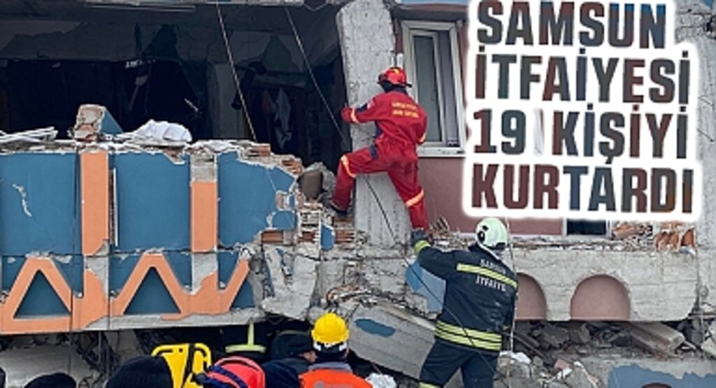 Samsun İtfaiyesi 19 kişiyi kurtardı