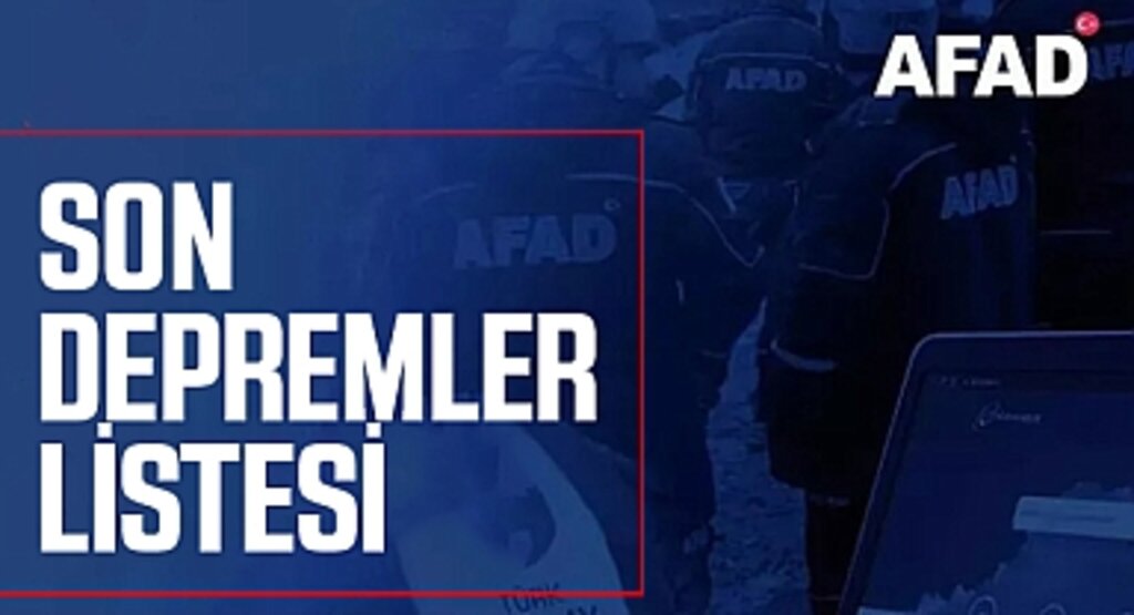 Sondakika: AFAD son listesi!(GÜNCEL) 14 Şubat AFAD son depremler