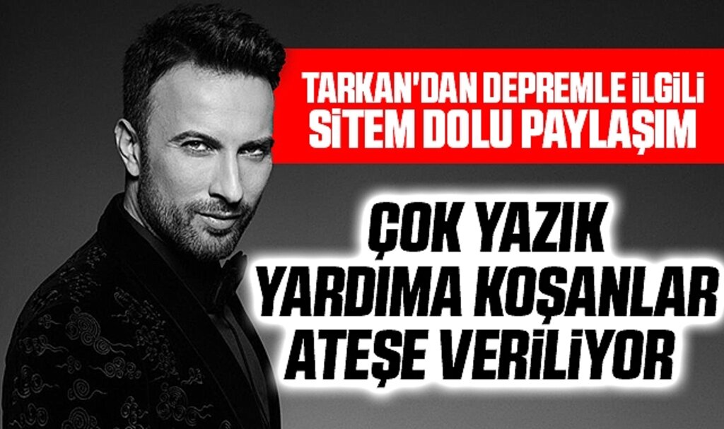 Tarkan'dan Deprem Sonrası Sitem: İhmalkarlığın Bedelini Bu Millet Canıyla Ödedi