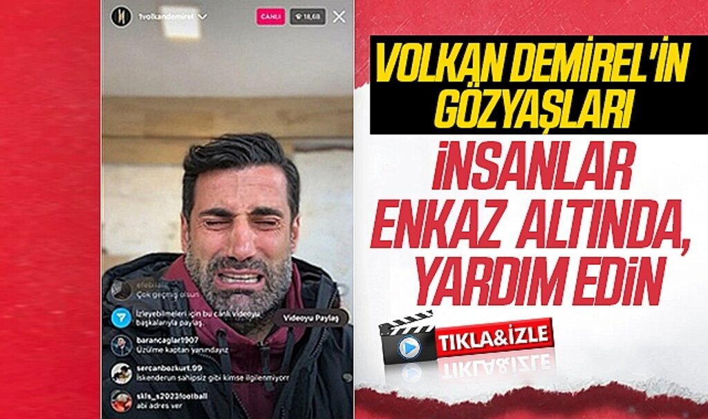 Volkan Demirel deprem sonrası canlı yayında yardım çağrısında bulundu
