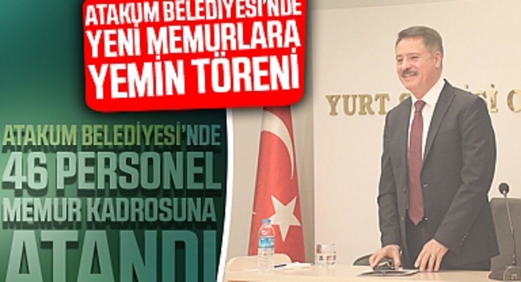 Atakum Belediyesi’nde yeni memurlara yemin töreni