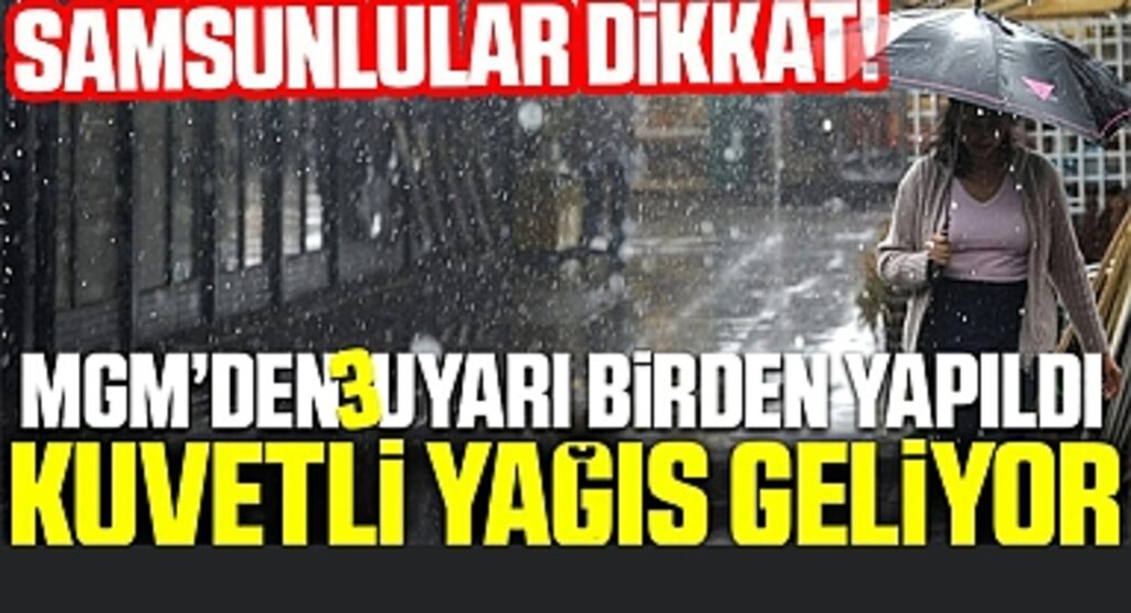 Meteoroloji'den çok kuvvetli yağmur yarısı! 3 uyarı birden yapıldı, 66 ilde başlıyor