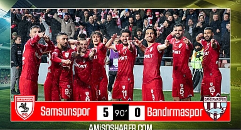 Samsunspor 5-0 Bandırmaspor | MAÇ SONUCU