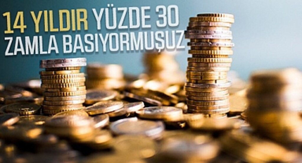 14 Yıldır Yüzde 30 Zamla Basıyormuşuz