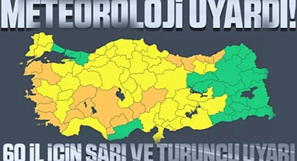 Meteoroloji Uyardı: 16 İl İçin Turuncu, 44 İl İçin Sarı Alarm! Türkiye'nin Büyük Bölümünde Yağış ve Fırtına Bekleniyor
