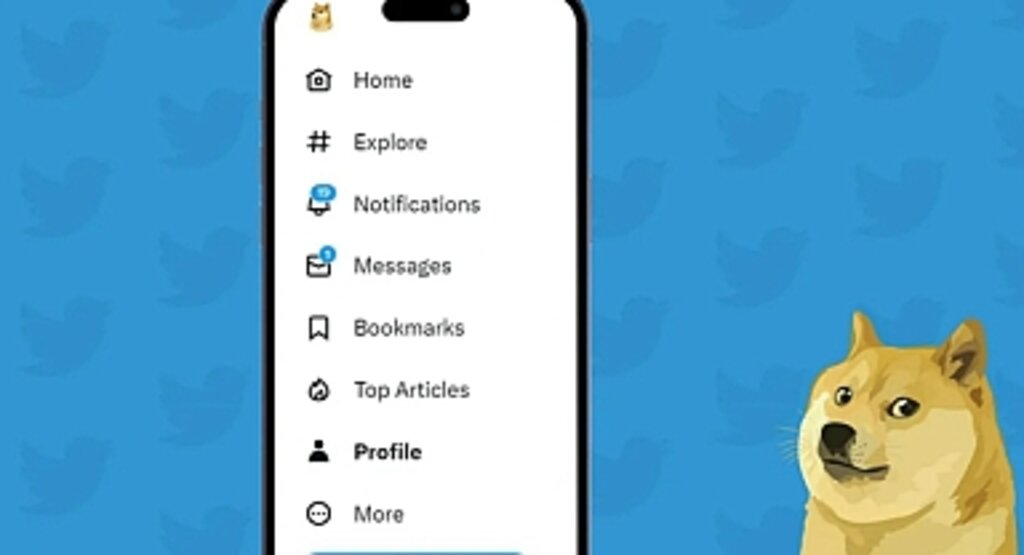Twitter Logosu Değişti mi? Twitter Kullanıcıları Dogecoin Logosuyla karşıladı! Mavi kuş gitti köpek geldi