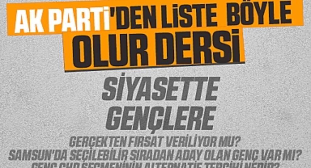 Ak Parti'den Liste Böyle Olur Dersi