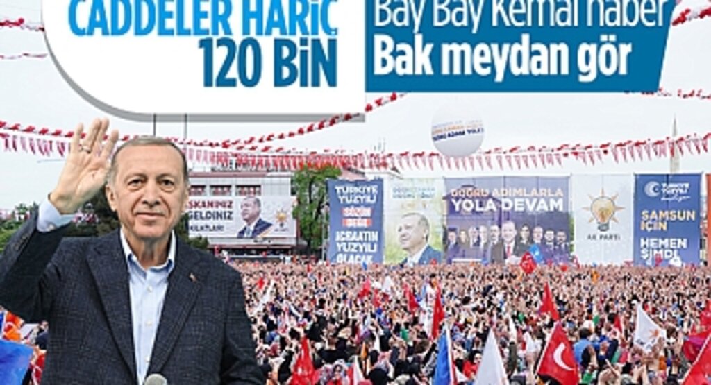 Cumhurbaşkanı Erdoğan, Samsun'da Seçime 10 Gün Kala 120 Bin Kişiyle Buluştu