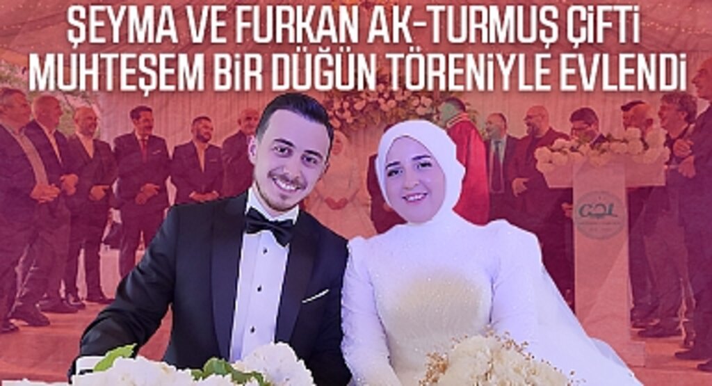 Salıpazarı'nda Şeyma ve Furkan Ak-Turmuş Çifti Muhteşem Bir Düğün Töreniyle Evlendi