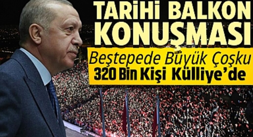 Tarihi Balkon Konuşması! Tüm Gözler Yeniden Cumhurbaşkanı Seçilen Erdoğan'da